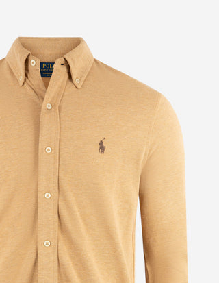 Skjorta Mesh Beige