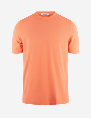 T-shirt Cotton Crew Neck Hallonröd