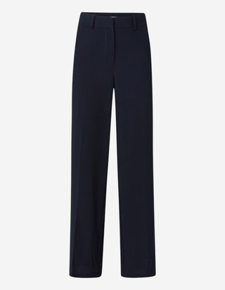 Ingrid Trousers Front Zip Mörkblå