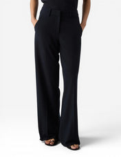 Ingrid Trousers Front Zip Mörkblå