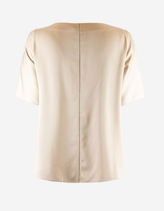 Yoli Blus Siden Ljusbeige