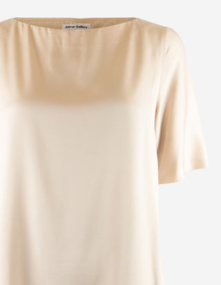 Yoli Blus Siden Ljusbeige