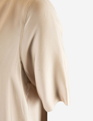 Yoli Blus Siden Ljusbeige
