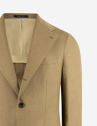 Sartorial Jacket Linne Mörkbeige