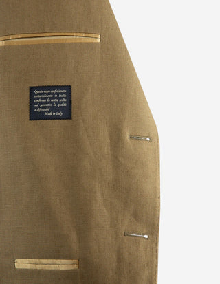 Sartorial Jacket Linne Mörkbeige