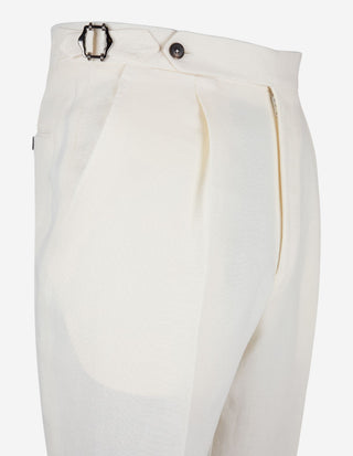 Sartorial Trouser Linne Benvit