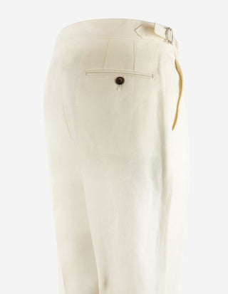 Sartorial Trouser Linne Benvit