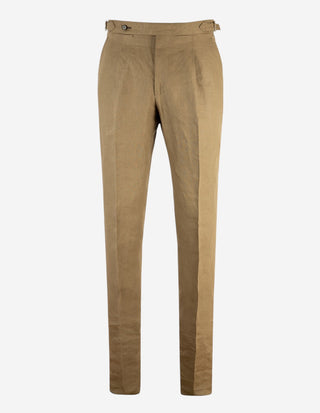 Sartorial Trouser Linne Mörkbeige