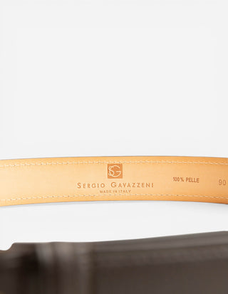 Adria Leather Belt Dark Brown