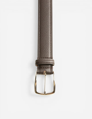 Adria Leather Belt Dark Brown