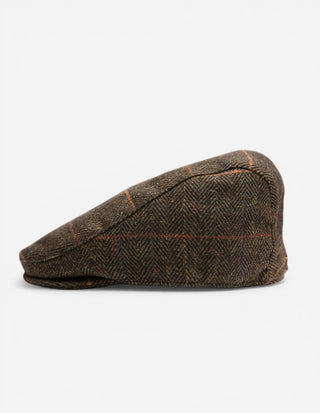 Cheviot Keps Tweed Grön