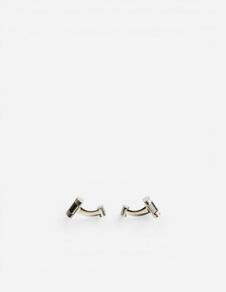 D Shape Manschettknappar Silver/Svart