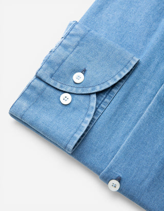 Regular Fit XLÄ Skjorta Denim Blå