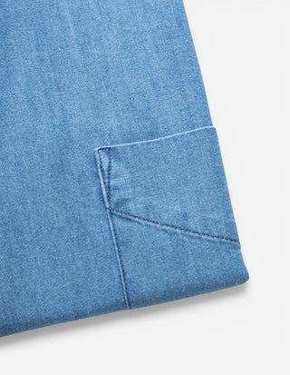 Regular Fit XLÄ Skjorta Denim Blå