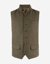 Dandy Tweed Väst Grön