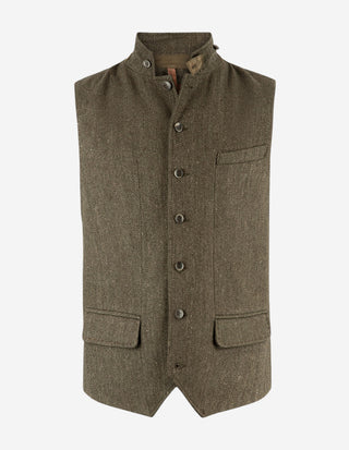 Dandy Tweed Väst Grön