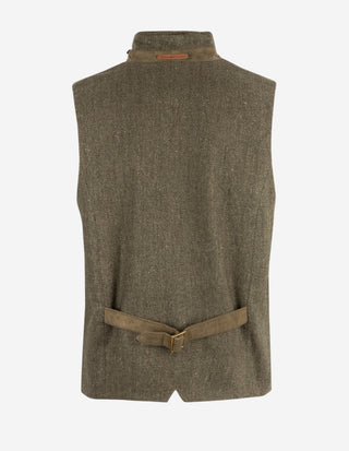 Dandy Tweed Väst Grön