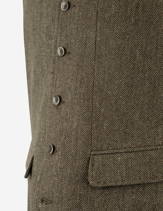 Dandy Tweed Väst Grön