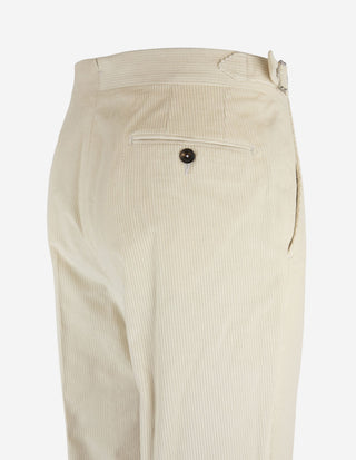 Sartorial Trouser Soft Cord Offwhite