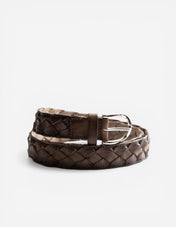 Agerato Leather Belt Fango