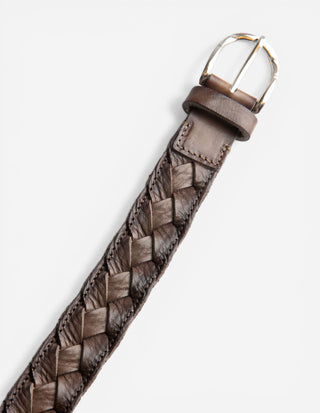 Agerato Leather Belt Fango