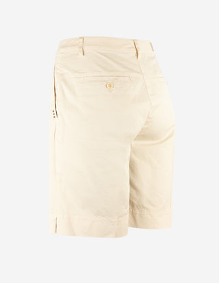Marilyn Poplin City Shorts Ljusbeige