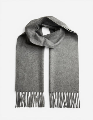 Pure Cashmere Scarf Solid Melange  One Size
