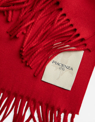 Pure Cashmere Scarf Solid Melange Klarröd One Size