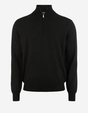 Tröja Zip Cashmere Svart
