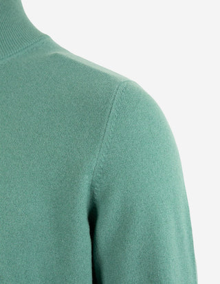 Tröja Zip Cashmere Mossgrön