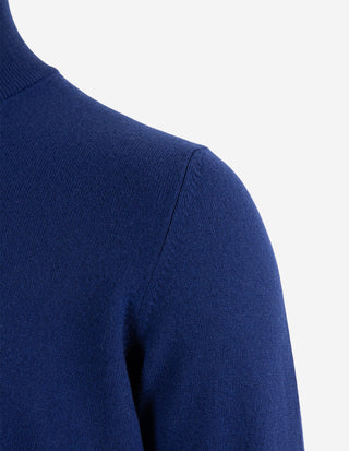 Tröja Zip Cashmere Marinblå