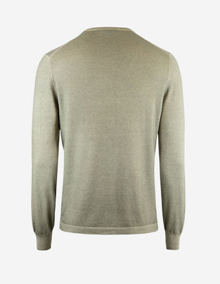 Tröja Rundhals Summer Cashmere Olivgrön