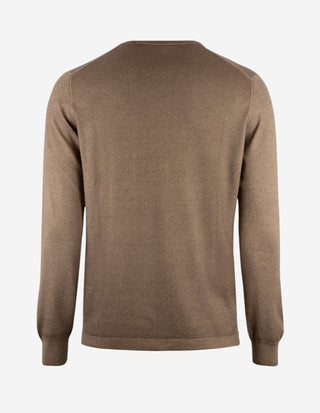 Tröja Rundhals Summer Cashmere Ljusbrun