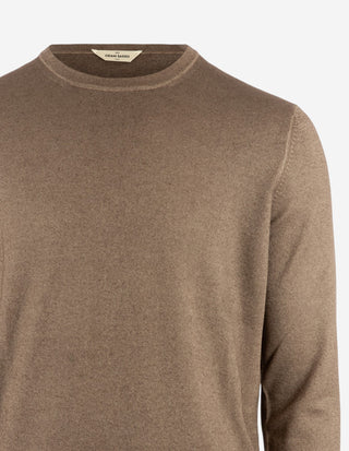Tröja Rundhals Summer Cashmere Ljusbrun