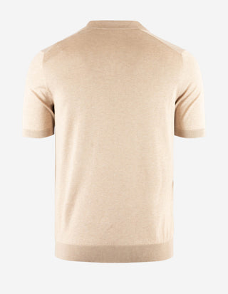 Polo Piquet Silk Beige