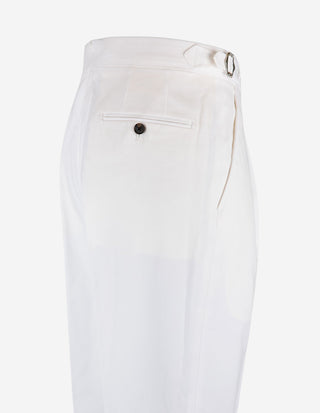 Sartorial Byxa Bomull Vit