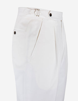 Sartorial Byxa Bomull Vit