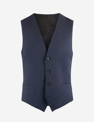 Napoli Vest Wool Italy Blue