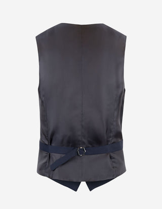 Napoli Vest Wool Italy Blue