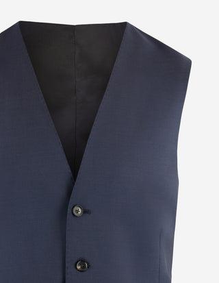 Napoli Vest Wool Italy Blue