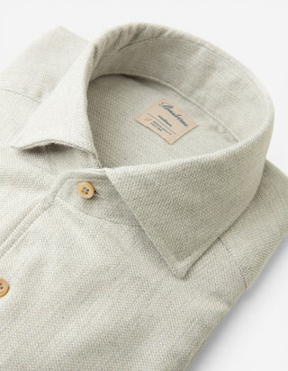 Slimline Skjorta Flanell Grå