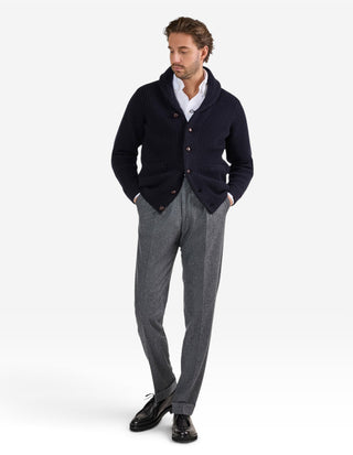 Unsworth Cardigan Lammull Navy
