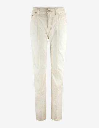 Flared 5 Pocket Cream