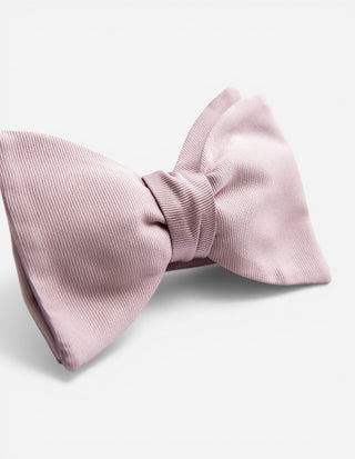Bowtie Structured Silk Dusty Pink