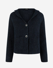 Vee Cardigan Alpacka/Ull Navy
