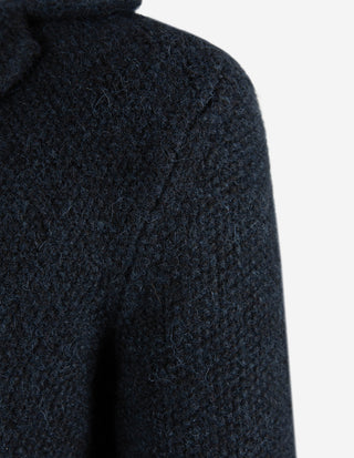 Vee Cardigan Alpacka/Ull Navy