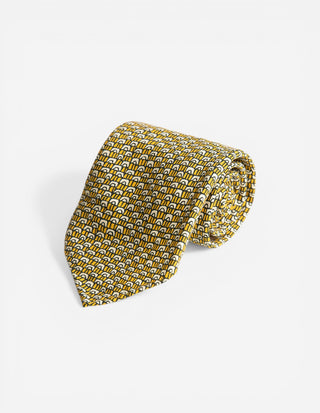 Slips Siden Ofodrad Retromönster Gul / Vit One Size