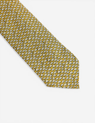 Slips Siden Ofodrad Retromönster Gul / Vit One Size