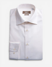 Slim Fit Skjorta Bomull Benvit