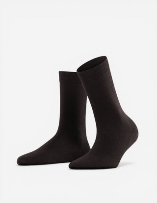 Soft Merino Sock Strumpor Mörkbrun